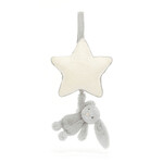 Jellycat Musical Pull - Bashful Bunny - Silver