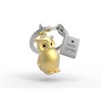 Metalmorphose Keychain - Owl & Book