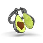 Metalmorphose Keychain - Avocado with Heart-Shaped Pit