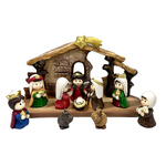 Kids' 10pc Nativity Set with Stable - 45mm