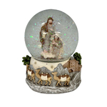 Holy Family Scene Water Ball with Music