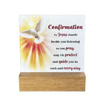 Fleur Ceramic Plaque - Confirmation