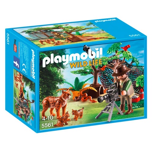 Playmobil Wild Life - Lynx Family With Cameraman