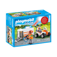 Playmobil City Life - Rescue Quad with Trailer