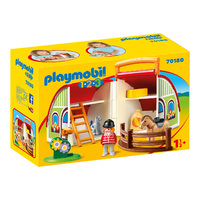 Playmobil 1.2.3 - My Take Along Pony Farm