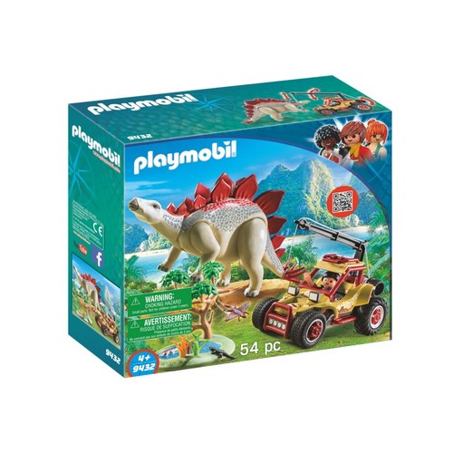 Playmobil The Explorers - Vehicle With Stegosaurus