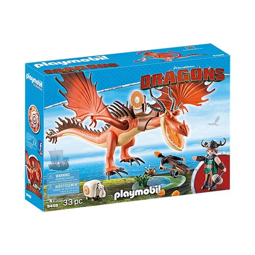 Playmobil How To Train Your Dragon - Snotlout and Hookfang