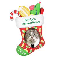 2021 Hallmark Keepsake Ornament - 2021 Santa's Purr-fect Helper Photo Frame