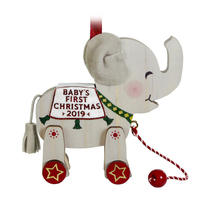 2019 Hallmark Keepsake Ornament - Baby’s First Christmas 2019 Elephant Pull Toy 