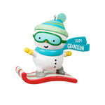 2024 Hallmark Keepsake Ornament - Grandson Snowboarding Snowman