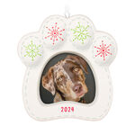 2024 Hallmark Keepsake Ornament - Happy Dog Photo Frame Porcelain