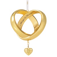 2021 Hallmark Keepsake Ornament - Always & Forever Anniversary Intertwined Wedding Bands