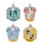 2024 Hallmark Keepsake Ornament - Harry Potter Hogwarts House Crest Metal (Set of 4)