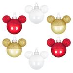 2024 Hallmark Keepsake Ornaments - Disney Mickey Mouse Glass (Set of 6)