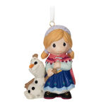 2024 Hallmark Keepsake Ornament - Disney Precious Moments Frozen Anna and Olaf Porcelain