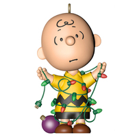 2021 Hallmark Keepsake Ornament - The Peanuts Gang All Tangled Up Charlie Brown