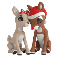 2019 Hallmark Keepsake Ornament - Rudolph the Red-Nosed Reindeer - Rudolph and Clarice With Light