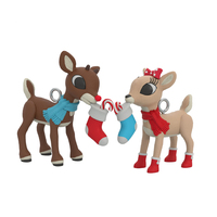 2021 Hallmark Keepsake Ornament - Rudolph the Red-Nosed Reindeer: Rudolph and Clarice Mini Set of 2