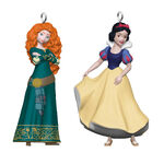 2024 Hallmark Keepsake Ornament - Disney Princesses Merida and Snow White (Mini Set of 2)