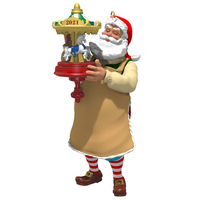 2021 Hallmark Keepsake Ornament - 2021 Toymaker Santa