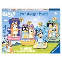 Ravensburger Puzzle 10, 12, 14, 16pc - Bluey Large Shaped Puzzles