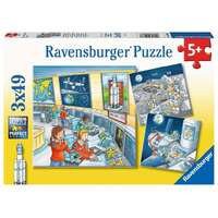 Ravensburger Puzzle 3 x 49pc - Tom & Mia Go On a Space Mission