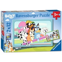 Ravensburger Puzzle 2x12pc - Fun with Bluey
