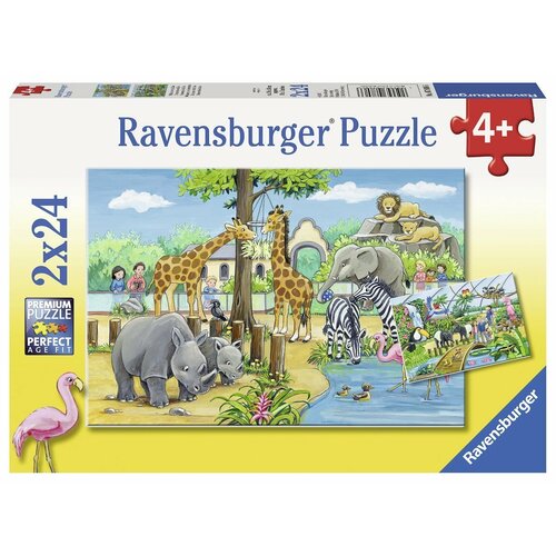 Ravensburger Puzzle 2 x 24pc - Welcome to the Zoo