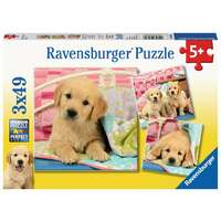 Ravensburger Puzzle 3 x 49pc - Cute Puppy Dogs