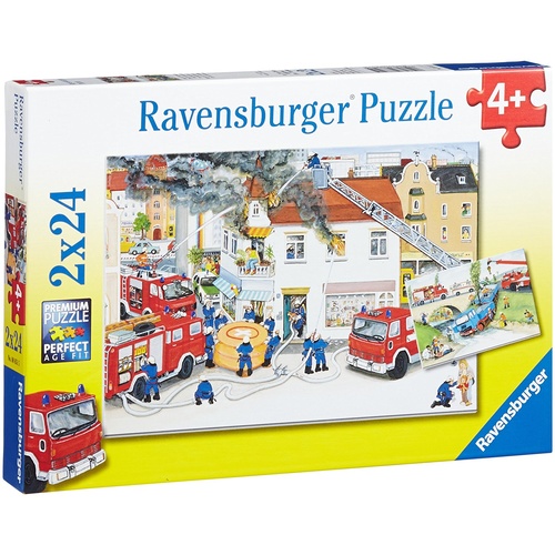 Ravensburger Puzzle 2 x 24pc - Busy Fire Brigade