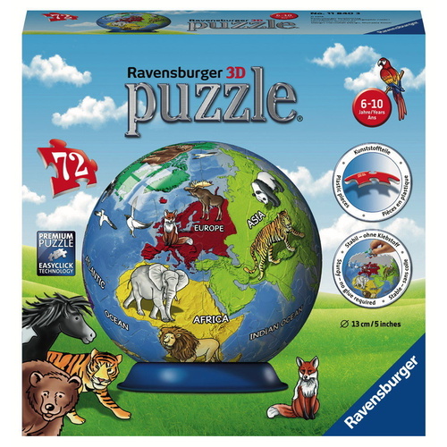 Ravensburger 3D Puzzle 72pc - Children's Globe