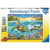 Ravensburger Puzzle 100pc XXL - Swim With Sea Turtles