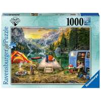 Ravensburger Puzzle 1000pc - Wanderlust Calm Campsite