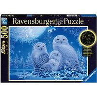 Ravensburger Puzzle 500pc - Owls In The Moonlight Star Line