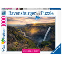 Ravensburger Puzzle 1000pc - Haifoss Waterfall Iceland 