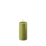 Deluxe Homeart Flameless Candle - Olive Green 5 x 10cm