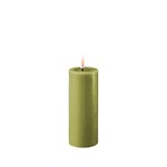 Deluxe Homeart Flameless Candle - Olive Green 5 x 12.5cm