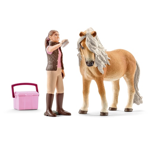 Schleich Horse Club - Groom With Icelandic Pony Mare