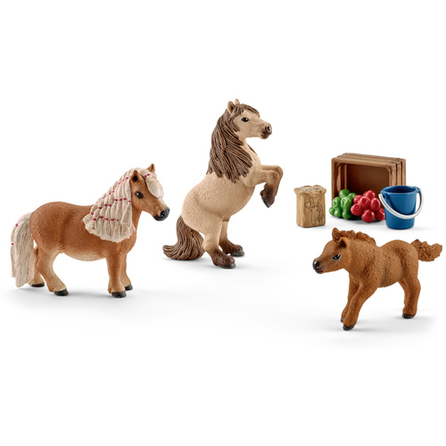 Schleich Horse Club - Miniature Shetland Pony Family