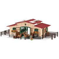 Schleich Farm World - Stable With Horses & Accessories