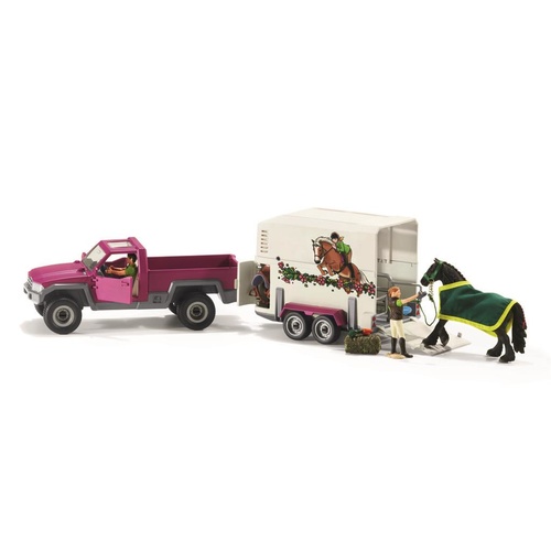 Schleich Horse Club - Pick Up With Horse Box