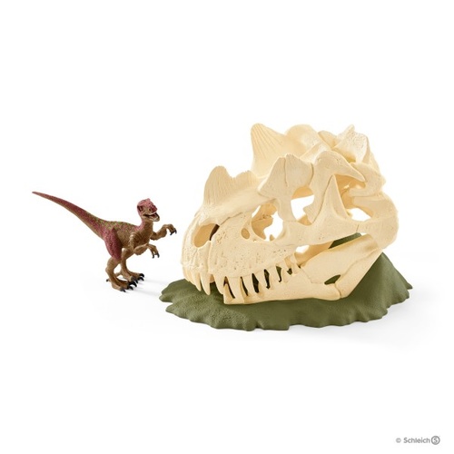 Schleich Dinosaurs - Large Skull Trap With Velociraptor