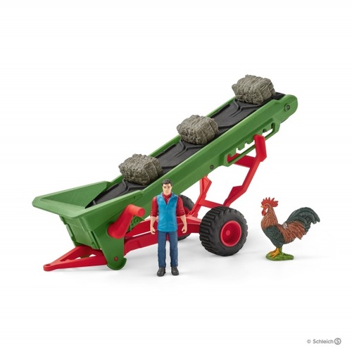 Schleich Farm World - Hay Conveyor With Farmer