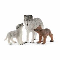 Schleich Wild Life - Mother Wolf with Pups