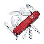 Victorinox Swiss Army Knife - Climber Red Translucent