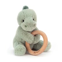 Jellycat Shooshu Wooden Ring Toy - Dino