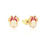 Disney Couture Kingdom - Minnie Mouse - Enamel Stud Earrings Gold