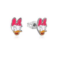 Disney Couture Kingdom Stainless Steel - Daisy Duck - Enamel Stud Earrings