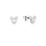 Disney Couture Kingdom Precious Metal - Mickey Mouse - Pearl Stud Earrings Silver