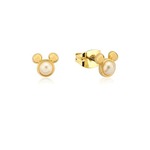 Disney Couture Kingdom Precious Metal - Mickey Mouse - Pearl Stud Earrings Gold